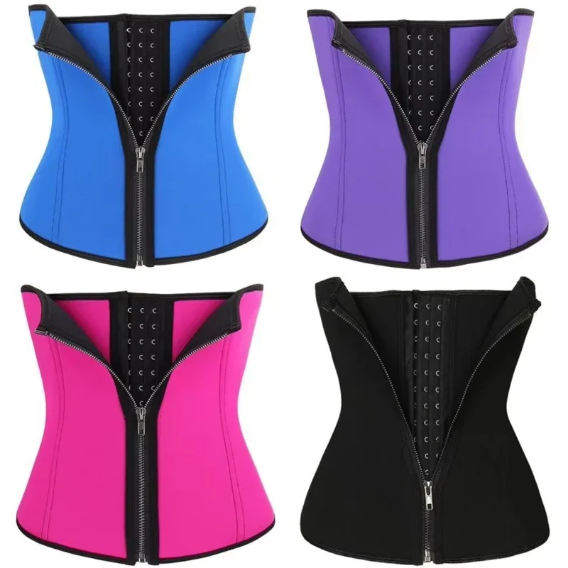 

Women Men Hot Neoprene Slimming Trimmer Hook Belt Sauna Sweat Body Shaper Corset Fitness Double Tummy ControlStrap Weight Loss