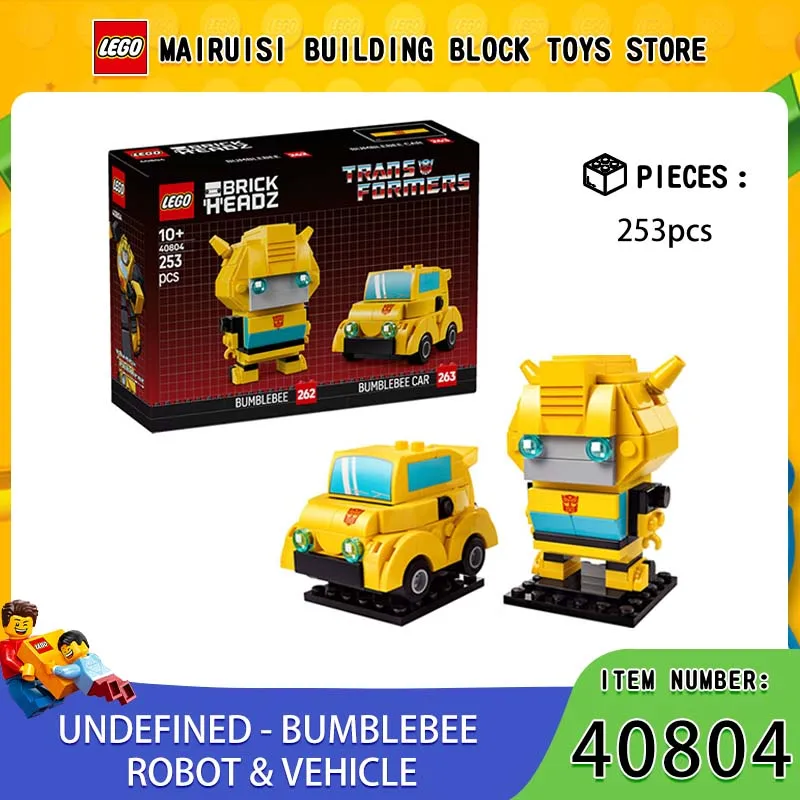 

Lego Square Head 40804 Трансформеры Шмель Строительный блок Игрушка Подарок на день рождения для мальчиков, девочек и детей