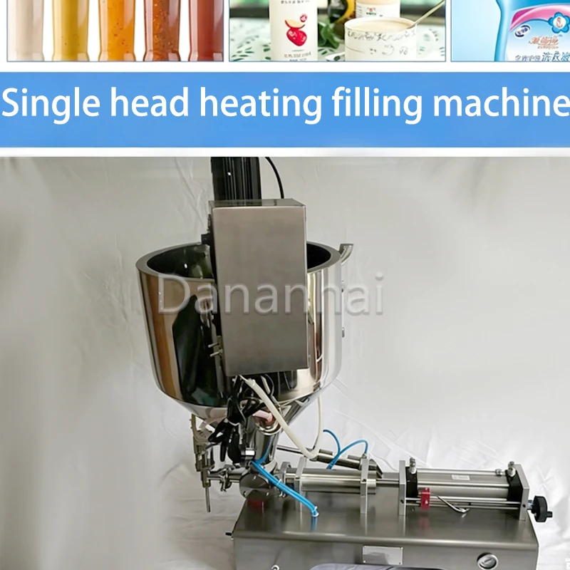 

Cosmetic Oil Paste Shampoo Lotion Filling Machine with Heating Device for Business And Store Supplies