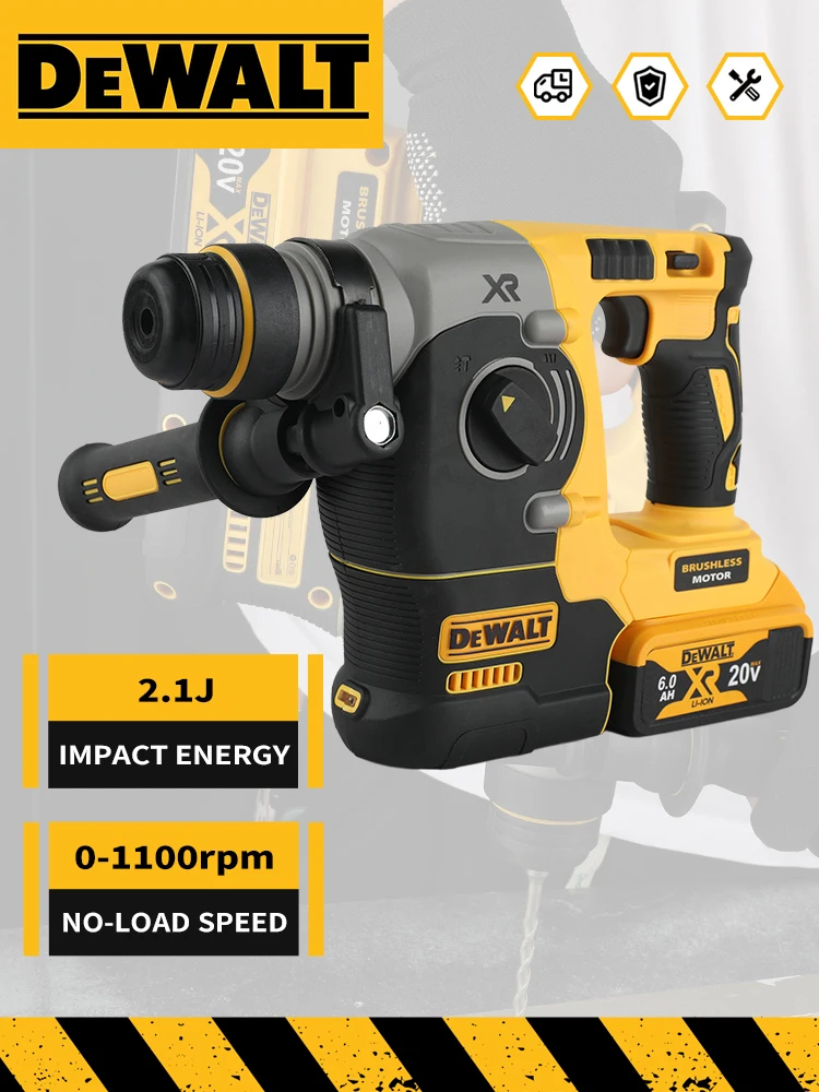 DEWALT DCH273 Rotations-Schlagbohrmaschine 18 V/20 V MAX SDS Bürstenlos 1 Zoll PLUS L-förmiger Holzbearbeitungs-Schlagbohrschrauber (keine Batterie)