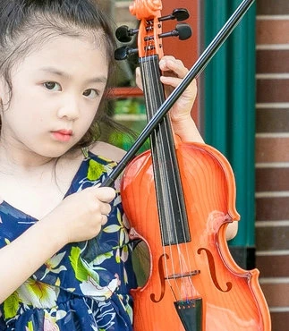 Jouet de violon simulé pour enfants, instrument de musique, accessoires de performance de photographie d'éducation précoce, cadeau pour filles