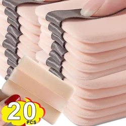 1-20pcs High-Density Flocked Cushion Powder Puff Soft Professional Round Rectangular Shape Foundation Sponge Puff Makeup Puffs