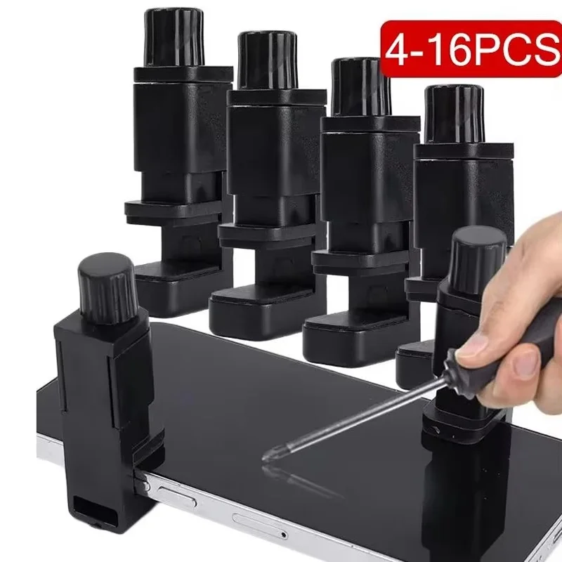 4/16Pcs Universal Fixture Clamp Holder Adjustable Phone Repair Tools For LCD Display Assembly Screen Holder Kit Set Alloy Clip