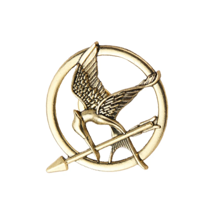 Film And Television Peripheral Accessories, Hunger Game Logo, Mocking Bird Brooch, Pin, Badge Accessories