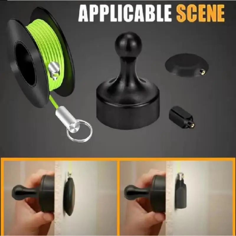 Puller Snap Guider Push Puller เครื่องมือไนลอนท่อปกปิดท่อเกลียวลวดตาข่ายแม่เหล็ก Threader