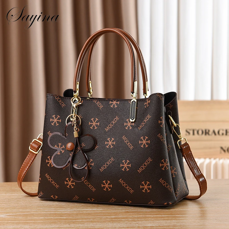 Luxury Designer Ladies Handbag High Quality Embroidery Shoulder Crossbody Bag Women Leather Messenger Bags Large Capacity Totes