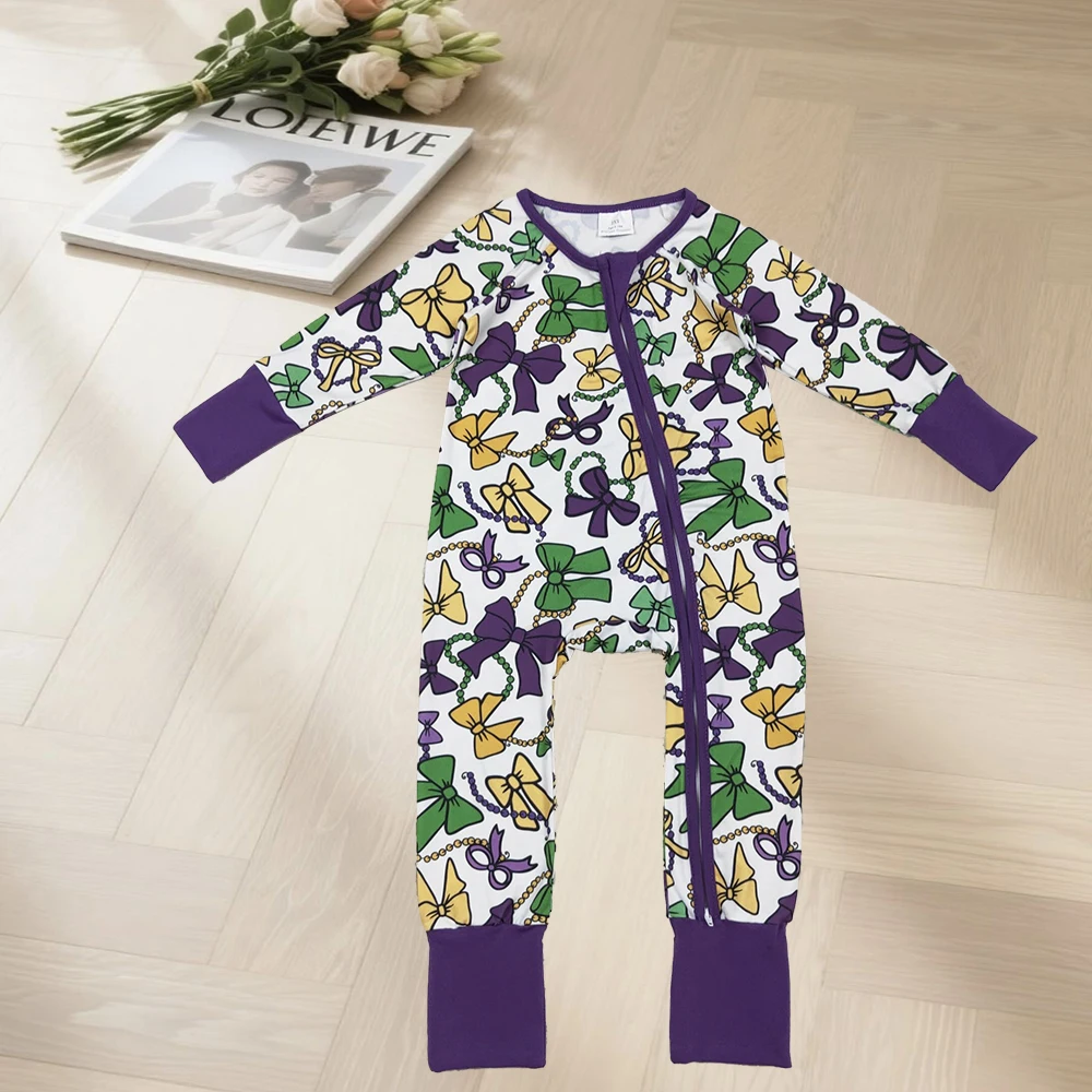 

10.17 зимние комбинезоны для маленьких девочек, маски Mardigras с бантиками для маленьких девочек, комбинезоны на молнии