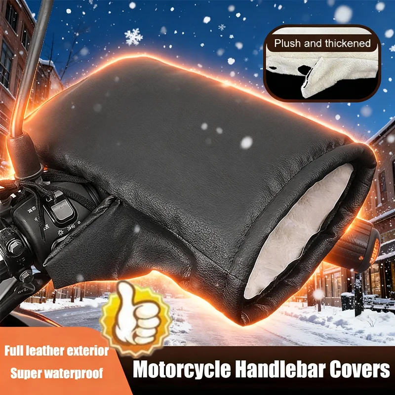 

NEW Winter Warmers Motorcycle Handlebar Muffs Winter Equipment Mitts Gloves Waterproof Handmuffs Bicycle Handle Cover Hand Cover