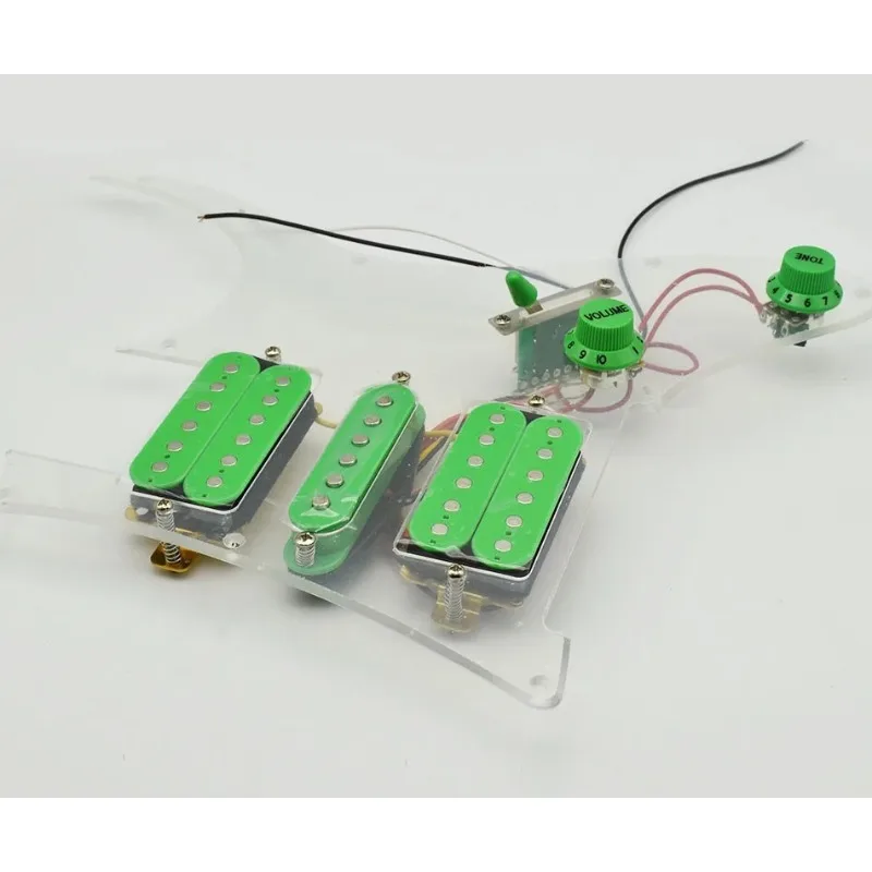 

HSH Humbucker Pickguard Pickups Prewired Guitar Pickup for Electric Guitar Electric Guitar Pickups Green