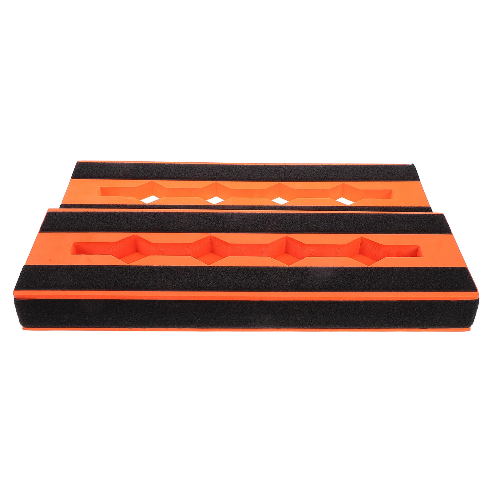 Guitar Single Effect Pedal Board Orange Eva Foam Lightweight Shock Absorbing Stable Track Board for Electric Guitar Effects