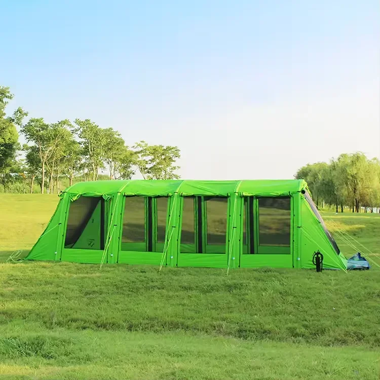 Hot Sale Green Awning Gazebo Tunnel  Camping Waterproof Family Party Beach Pop Up Outdoor 10Person One Living Room