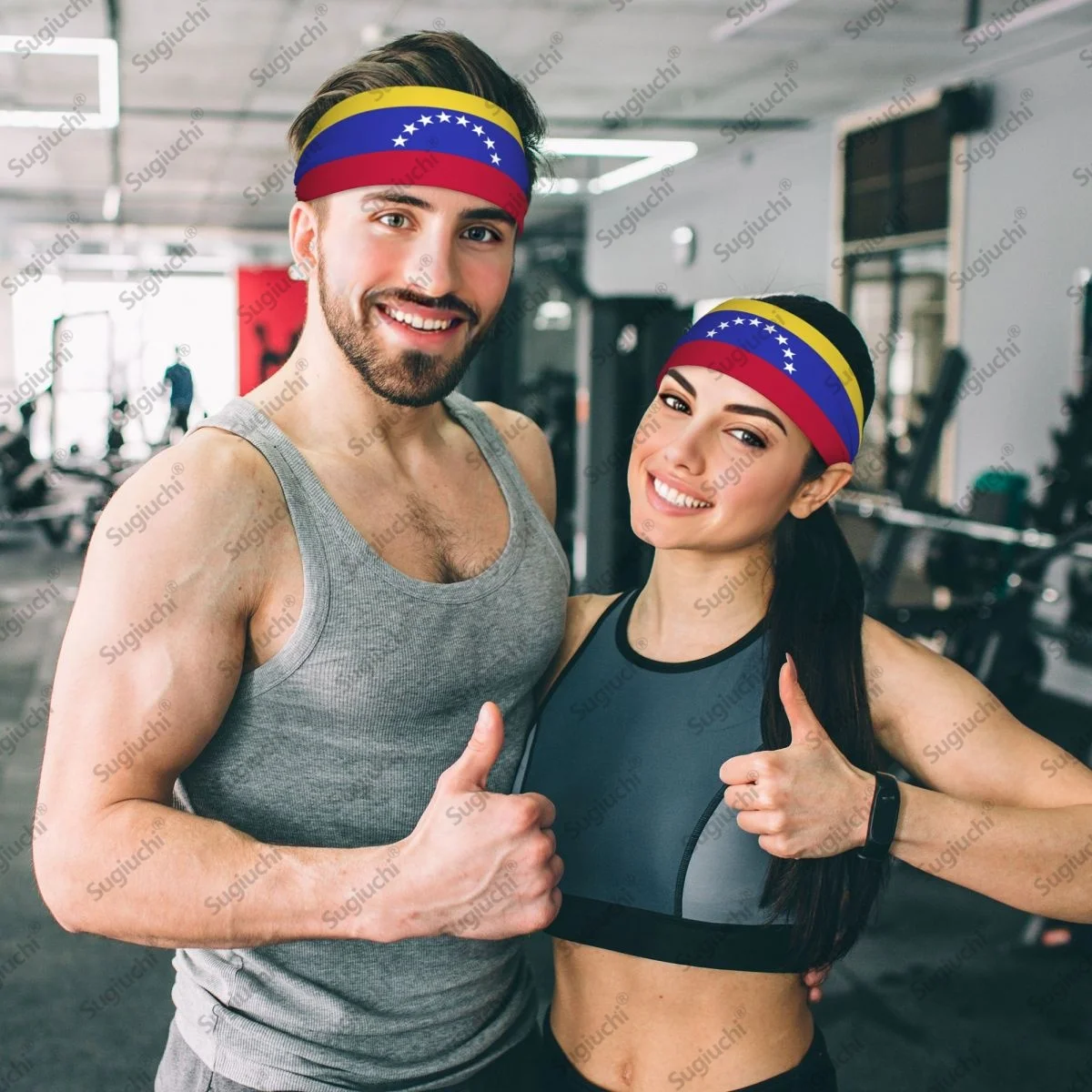 

2025 Venezuela Flag Sweatband Women Men Moisture Wicking Syriac Aram Gym Headband for Cycling Yoga