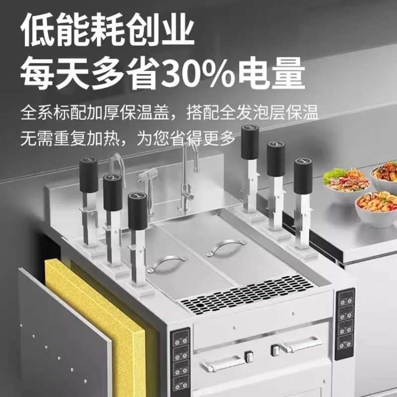 Automatic noodle cooking stove Commercial six-head lifting intelligent noodle cooking machine