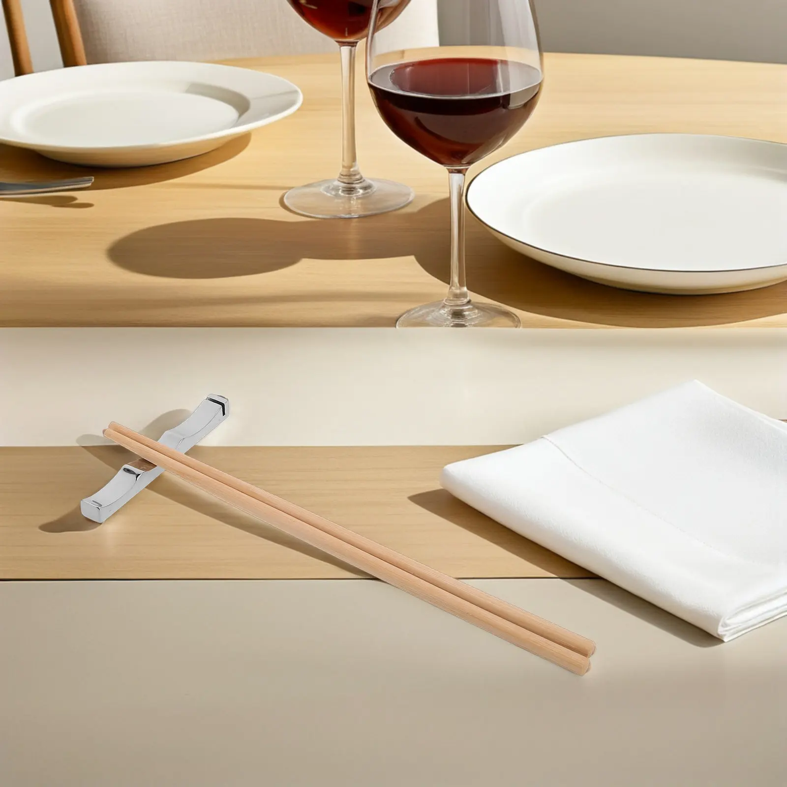 Stainless Steel Chopstick Holder Creative Design Chopstick Rest Stable Support Cutlery Holder Spoon Rest for Dining Table Home