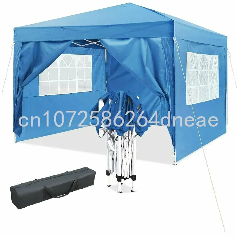 New 3x3m Sunshade Gazebo Portable Outdoor Rainproof Waterproof Tent Party Garden Picnic Shade Shelter Include Top Canopy Frame