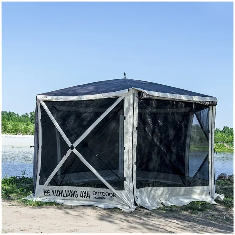 

Modified Y + hexagonal canopy tent yurt hexagonal hexagonal ground tent widened and enlarged