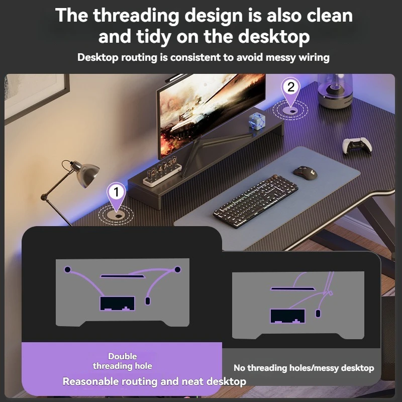 مكتب كمبيوتر، مكتب منزلي، مكتب تعلم الطلاب، مكتب ألعاب بسيط، مكتب رياضي إلكتروني، منضدة عمل، مكتب مكتب #4