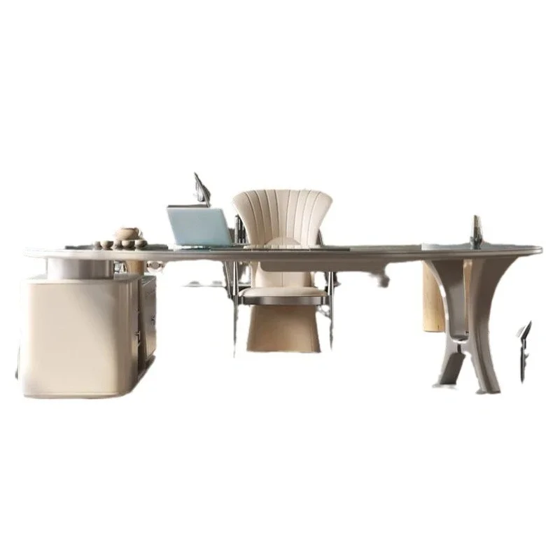 

Light luxury, simple tea table, tea drinking office integrated table