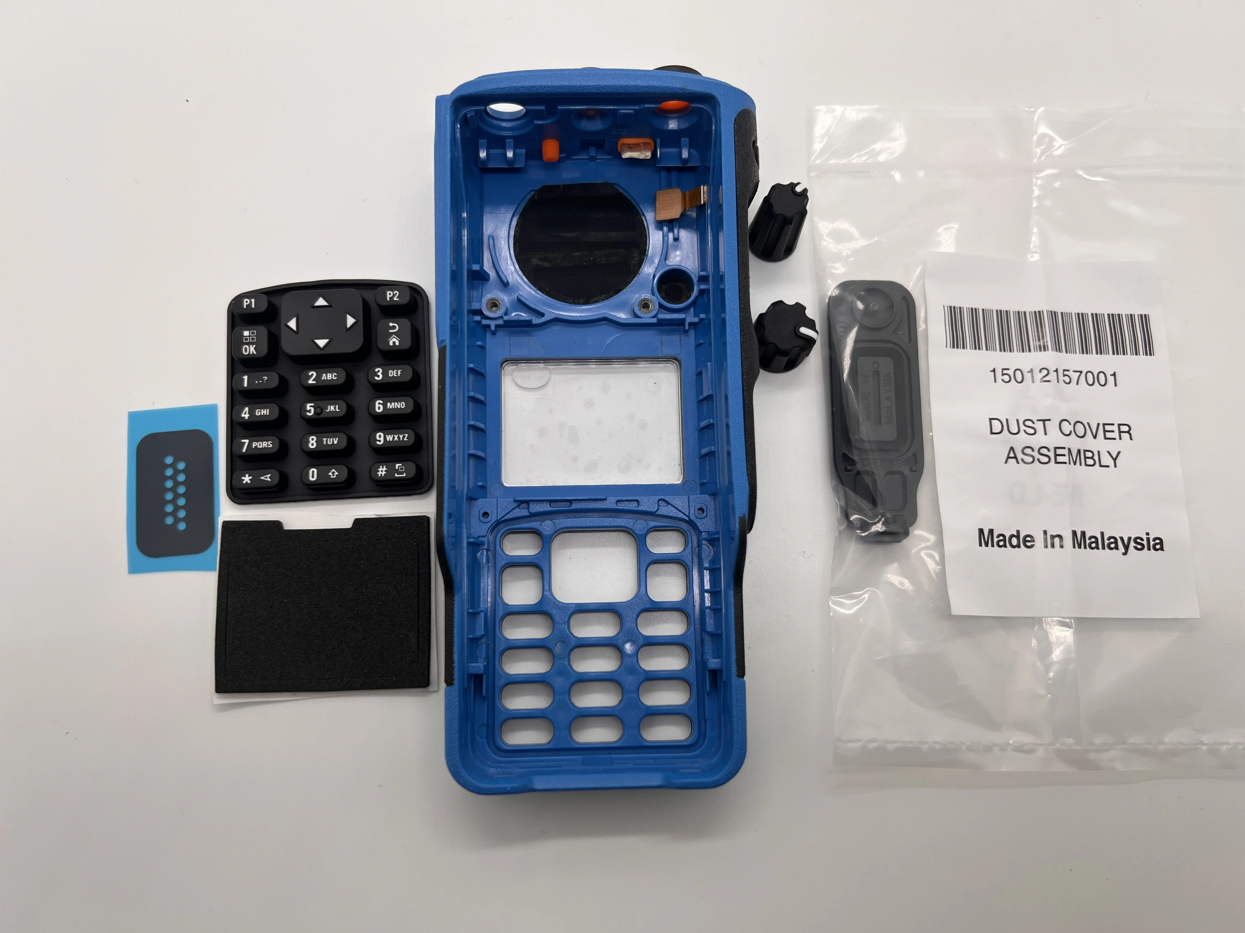  Two Way Radio Replacement Refurb Housing Front Case Kit for Motorola DP4801ex DP4800ex DGP8550ex Walkie-talkie