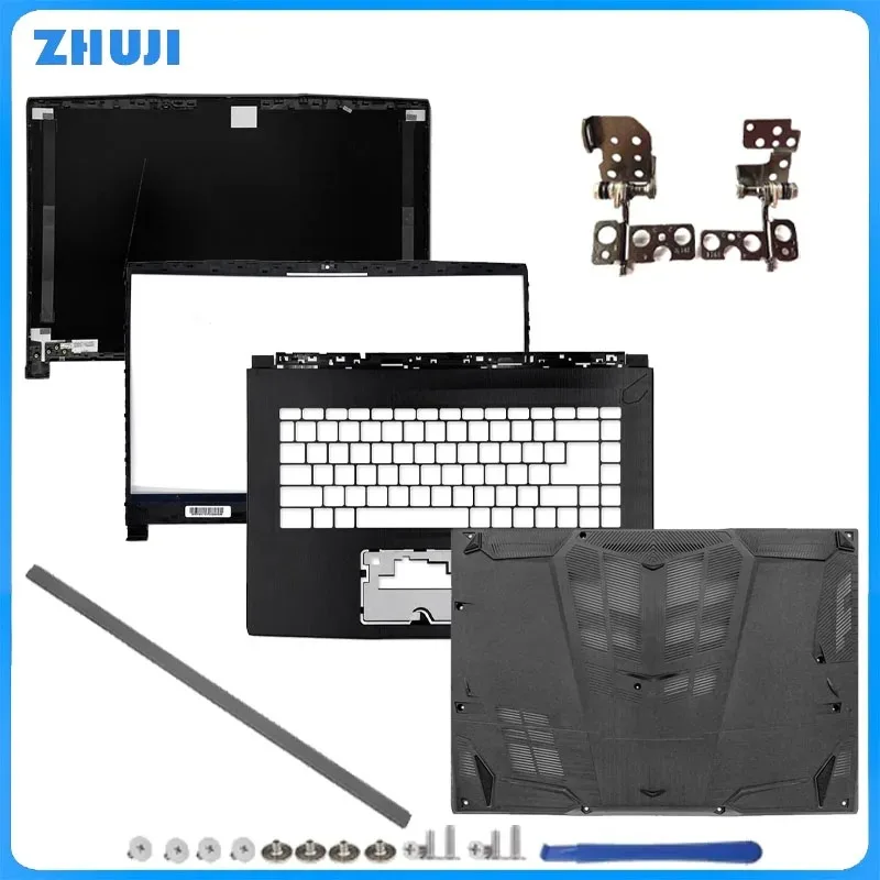 

Repalce Cover For GF65 MS-16W1 MS-16W7 MS-16W5 LCD Back Cover/Front Bezel/Hinges/Palmrest/Bottom Case/Hinge Cover Black