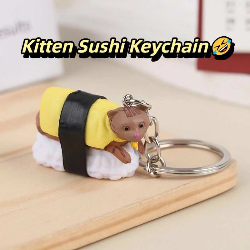 Креативная эмуляция, ПВХ, еда, суши, кошка, брелок, мультяшное животное, кошка, кукла, кулон, брелоки, сумка, украшения, ювелирные аксессуары, подарок Креативная эмуляция, ПВХ, еда, суши, кошка, брелок, мультяшное животное, кошка, кукла, кулон, брелоки, сумка, украшения, ювелирные аксессуары, подарок