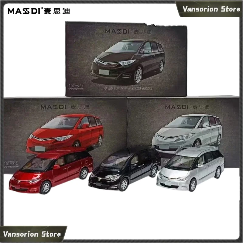 MASSDI 1 64 Toyota Previa Mpv Diecast Car Model Simulation Alloy Vehicle Collectible Display Gift For Adult Enthusiasts