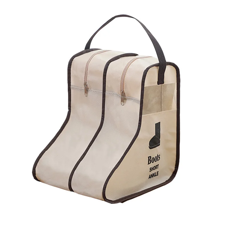 New Fashion Portable High Heel Shoes Storage Bags Organizer Long Riding Rain Boots Dust Proof Travel Shoe Cover Zipper Pouches