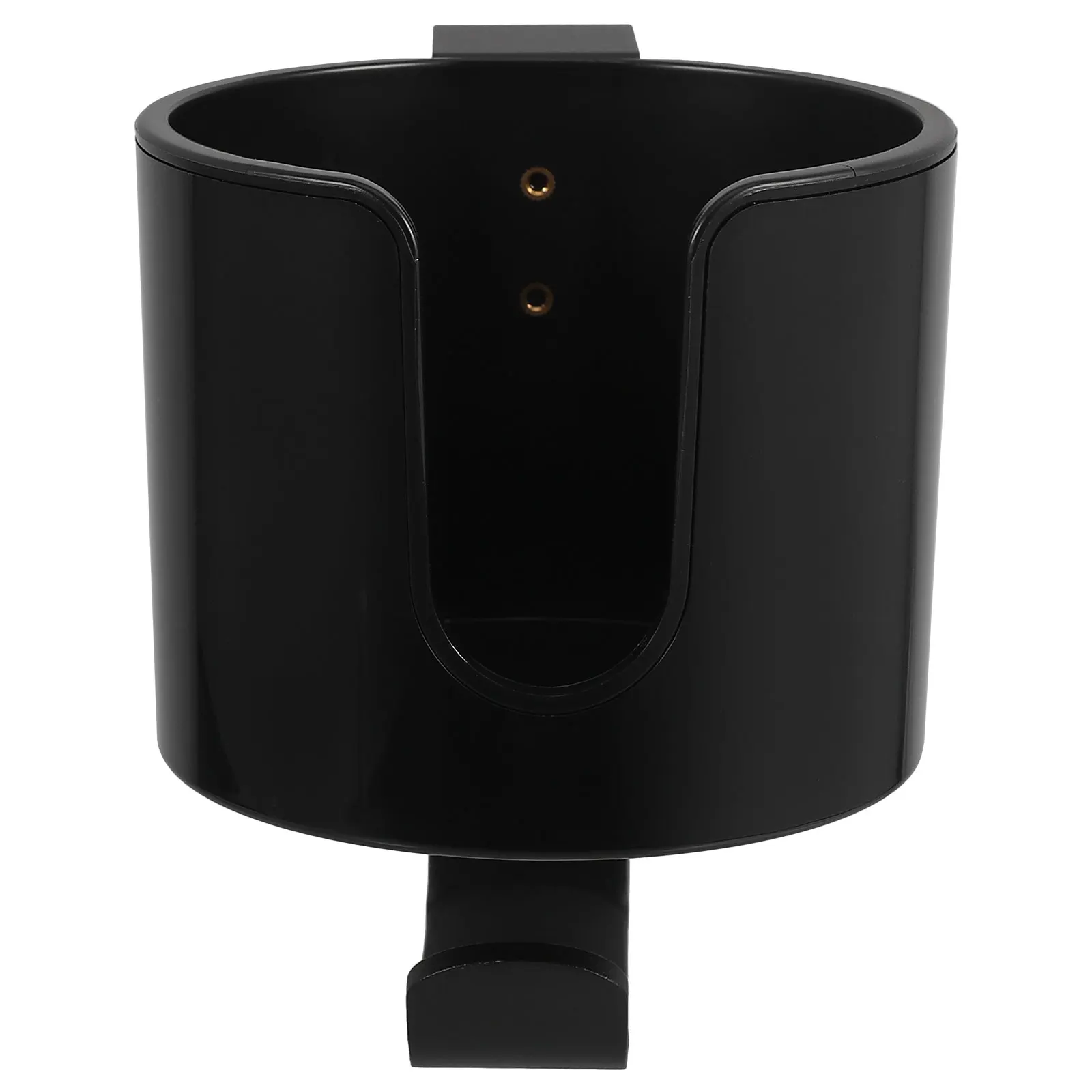 Morsetto portabicchieri da scrivania multifunzionale Morsetto da tavolo Supporto a clip laterale Vetro d'acqua Lega di alluminio Gancio girevole per auricolari nero