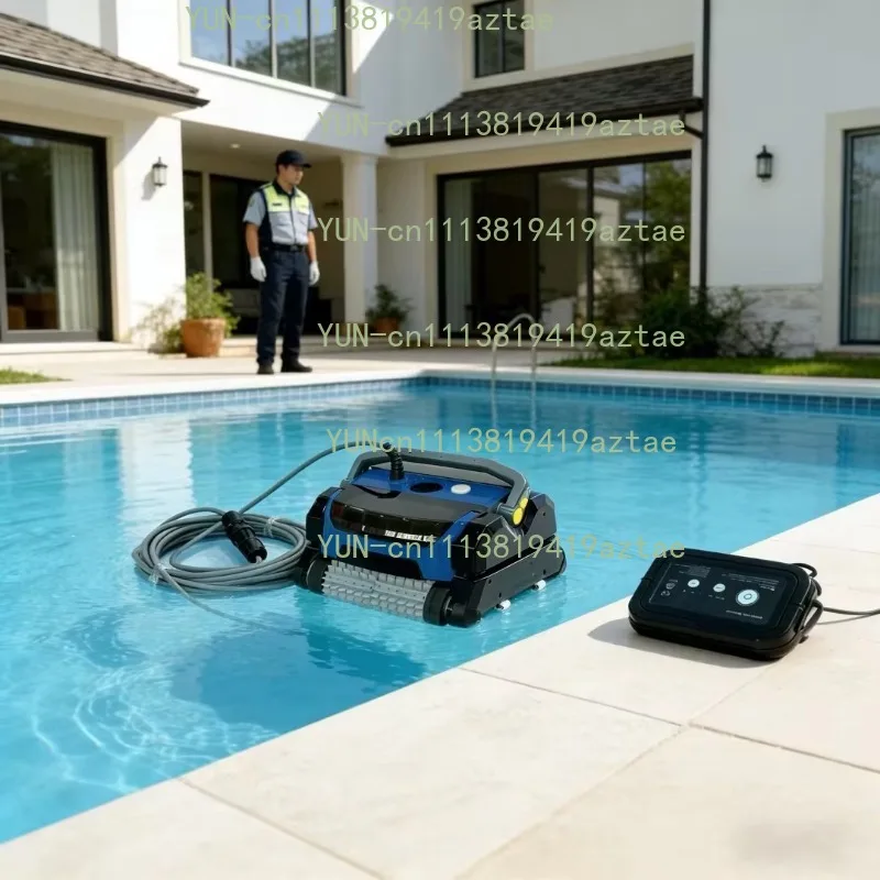 High Performance Wired Robot Pool Cleaner High-Efficiency Pool Cleaning Machine with European Plug