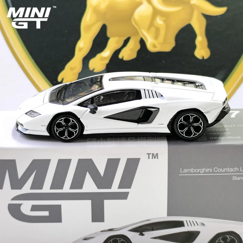 

TSM MINI GT 1:64 Countach LPI 800-4 анг. Фунт.-силуэт, работает в авантаторе GT EVO Hura STO из литого сплава, модель автомобиля, подарки