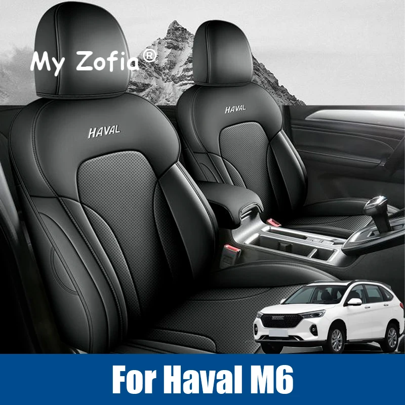 

For Haval M6 2023 2024 2025 Car Leather Seat Covers Full Covered with Front and Rear Full Set Seat Cushions Custom Accessories