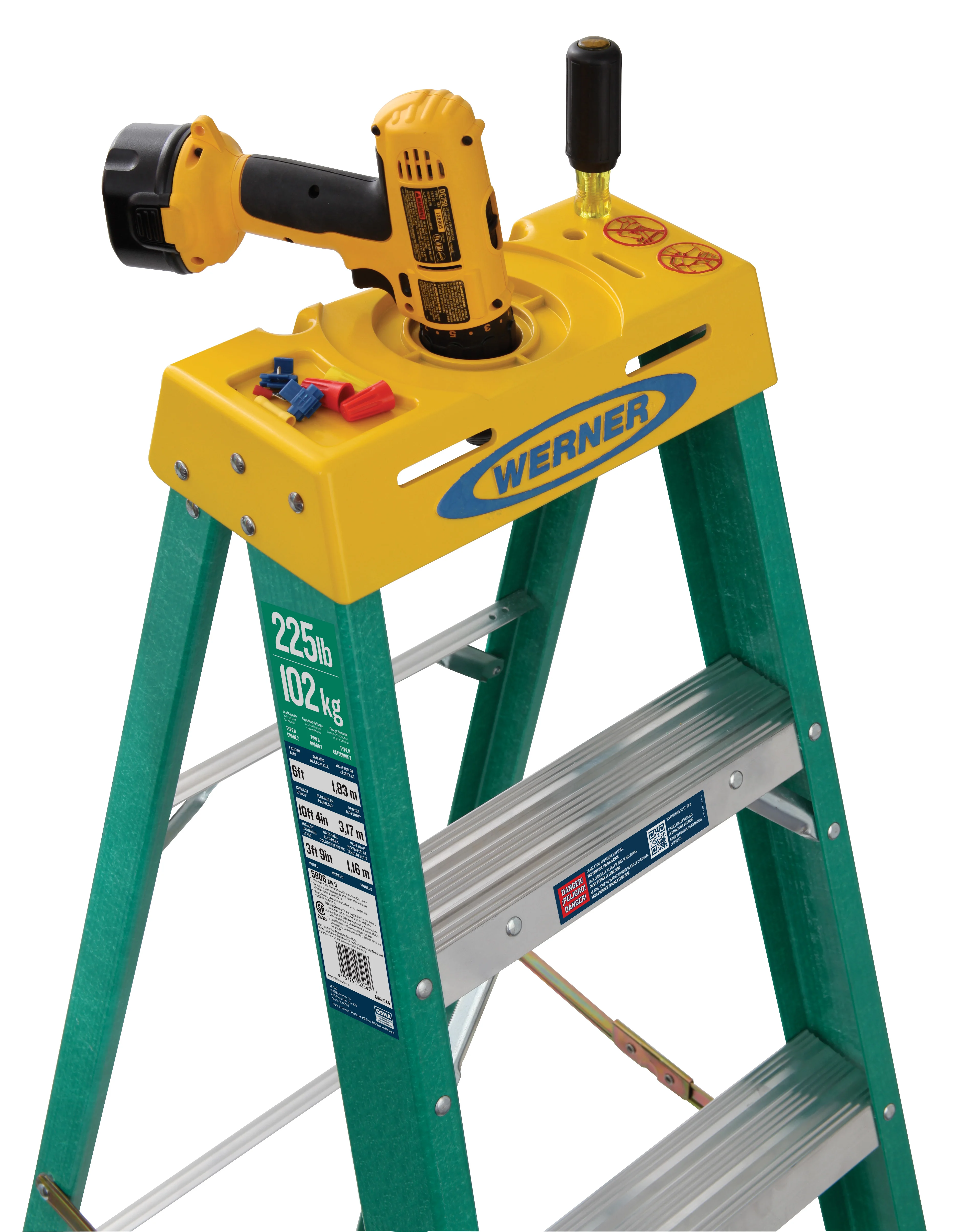 5FT TYPE II FIBERGLASS STEP LADDER 5905