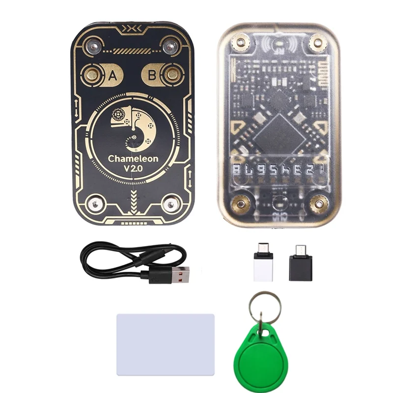 LXYB18B Chameleon V2.0 RFID Smart Chip Reader Emulator +UID Keychain/CUID Card 125K 13.56M Card Decode Chameleon Duplicator