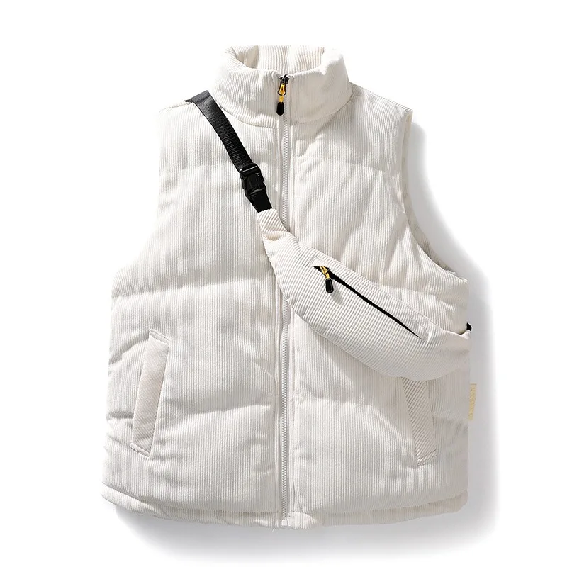 

Autumn and Winter New Men's Vest, Corduroy Cotton Vest, Trendy Brand with Bag,Comfortable and Versatile,High-quality Cotton Vest