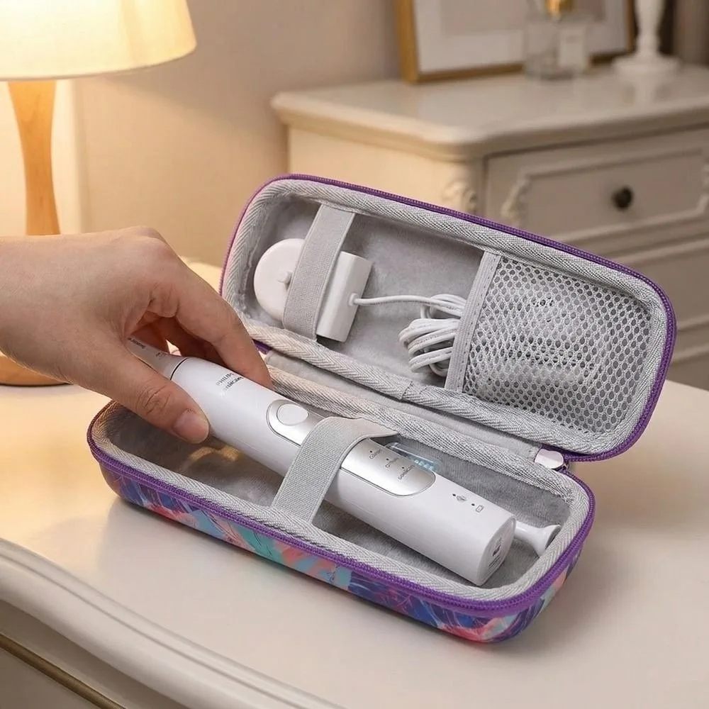 EVA Hard Shell Electric Toothbrush Storage Box Shockproof Waterproof Toothbrush Protective Case Universal Portable