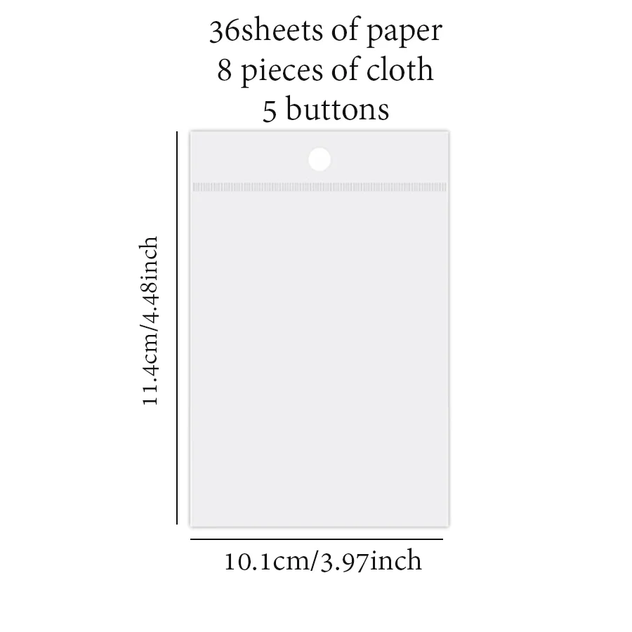 Mr Paper 36pcs Mixed Material Paper for Cloth Between Romance Journal Scrapbooking Supplies Material Labels paper