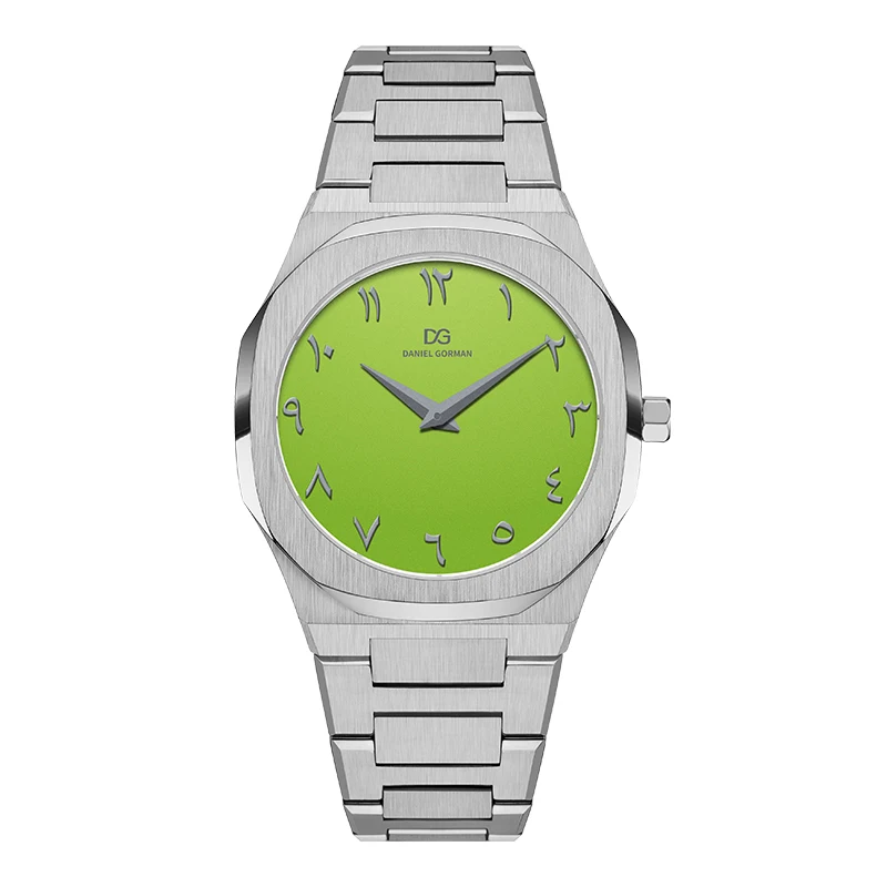 Luxury Stainless Steel Band Quartz Watch 2026 Design Arabic Numerals 5ATM Waterproof Dressy Gift DG9091 New