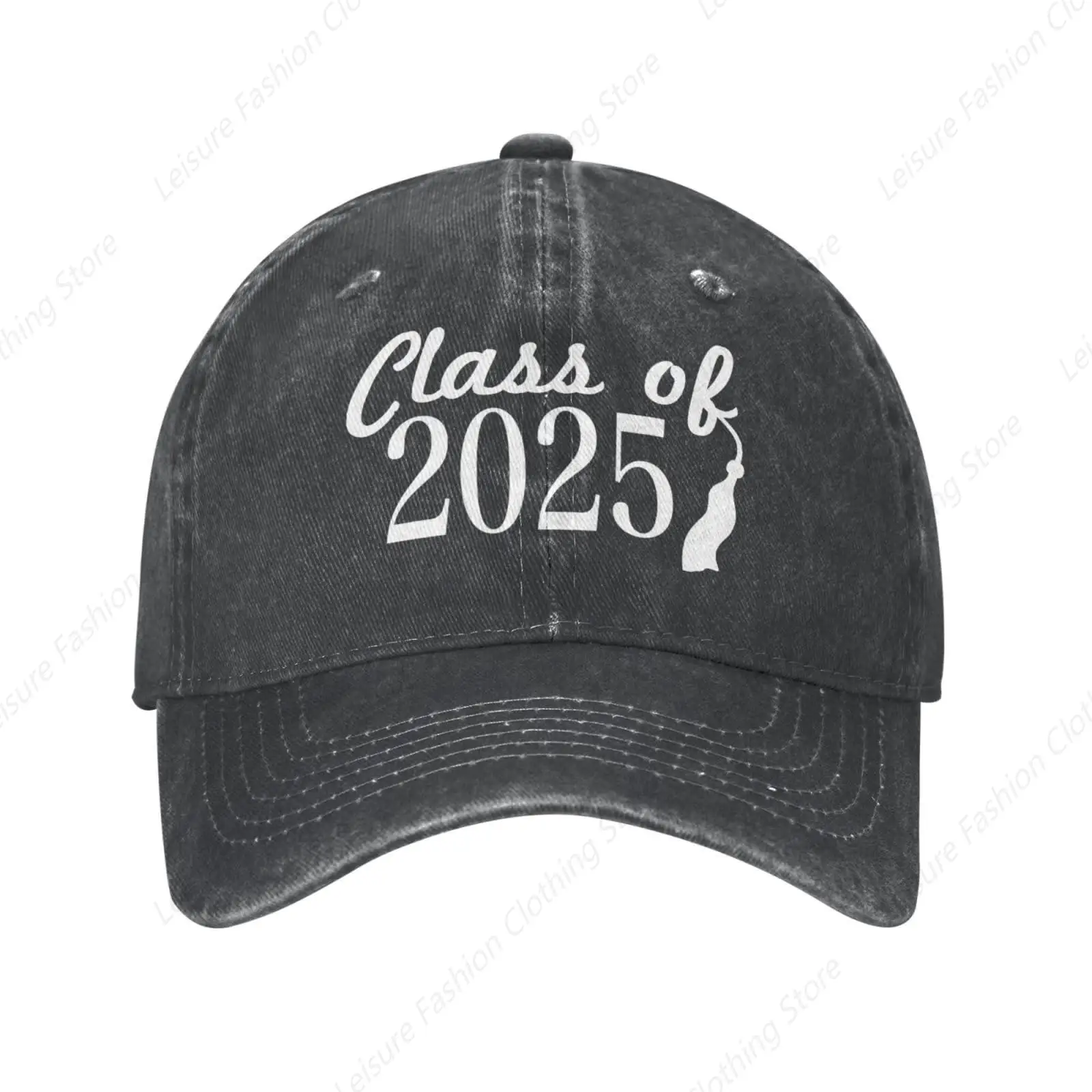 Proud Mom of a Class of 2025 Distressed Denim Ball Cap Retro Cool for Every Occasion