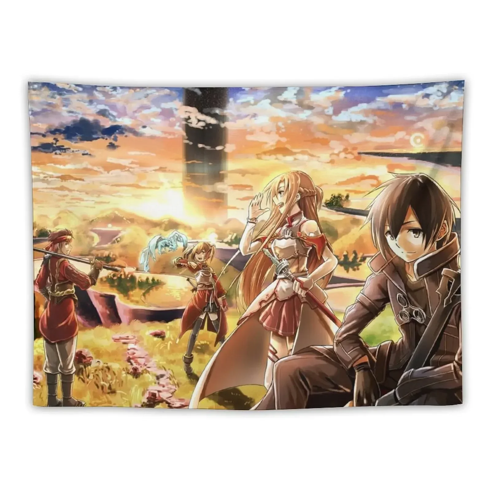 Final Mision Kirito Team Tapestry Wall Art Things To The Room Home Decor Aesthetic Anime Decor Tapestry