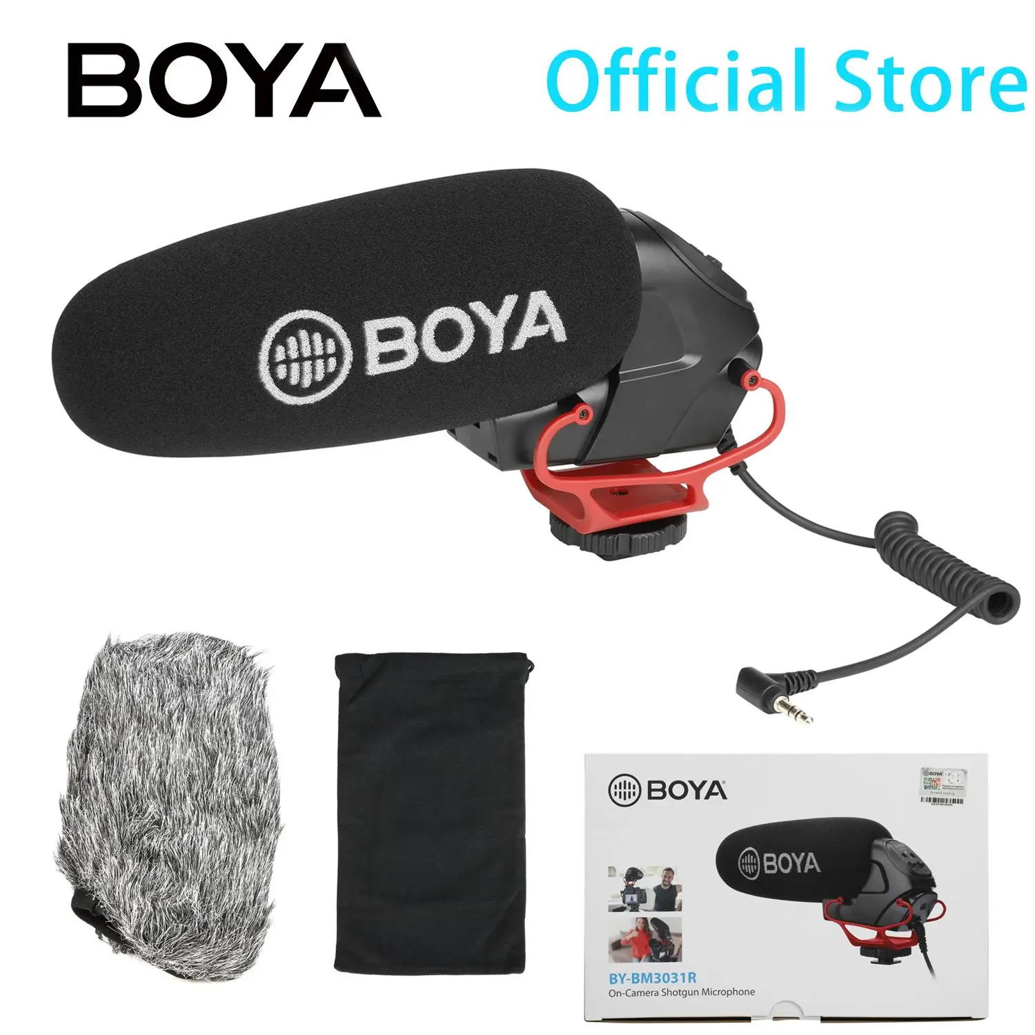 

BOYA BY-BM3031 R Super-cardioid Condenser On-camera Shotgun Microphone for DSLRs Camcorders Audio Recorders Streaming Youtube