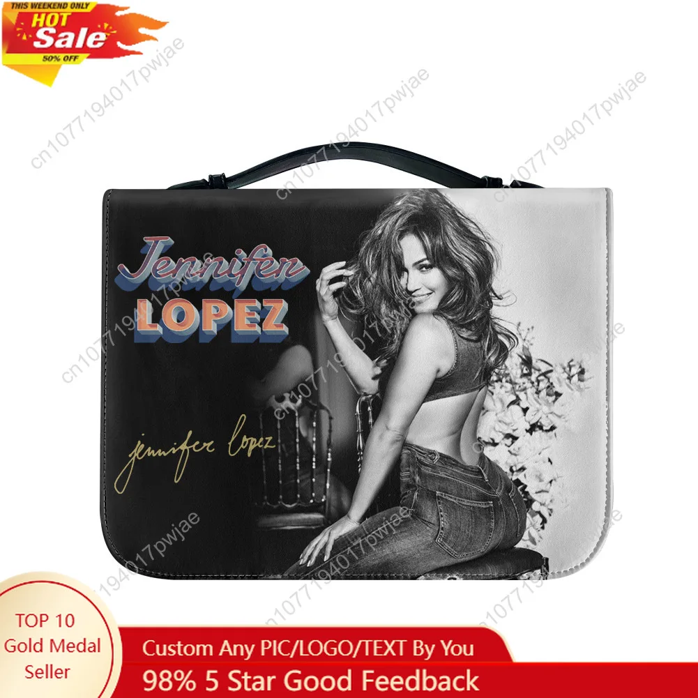 

Jennifer Lopez Dance Singer Bible Bags Christian Gifts Personalized Cover Bible Pack Waterproof Leather Bag Pockets Package Case