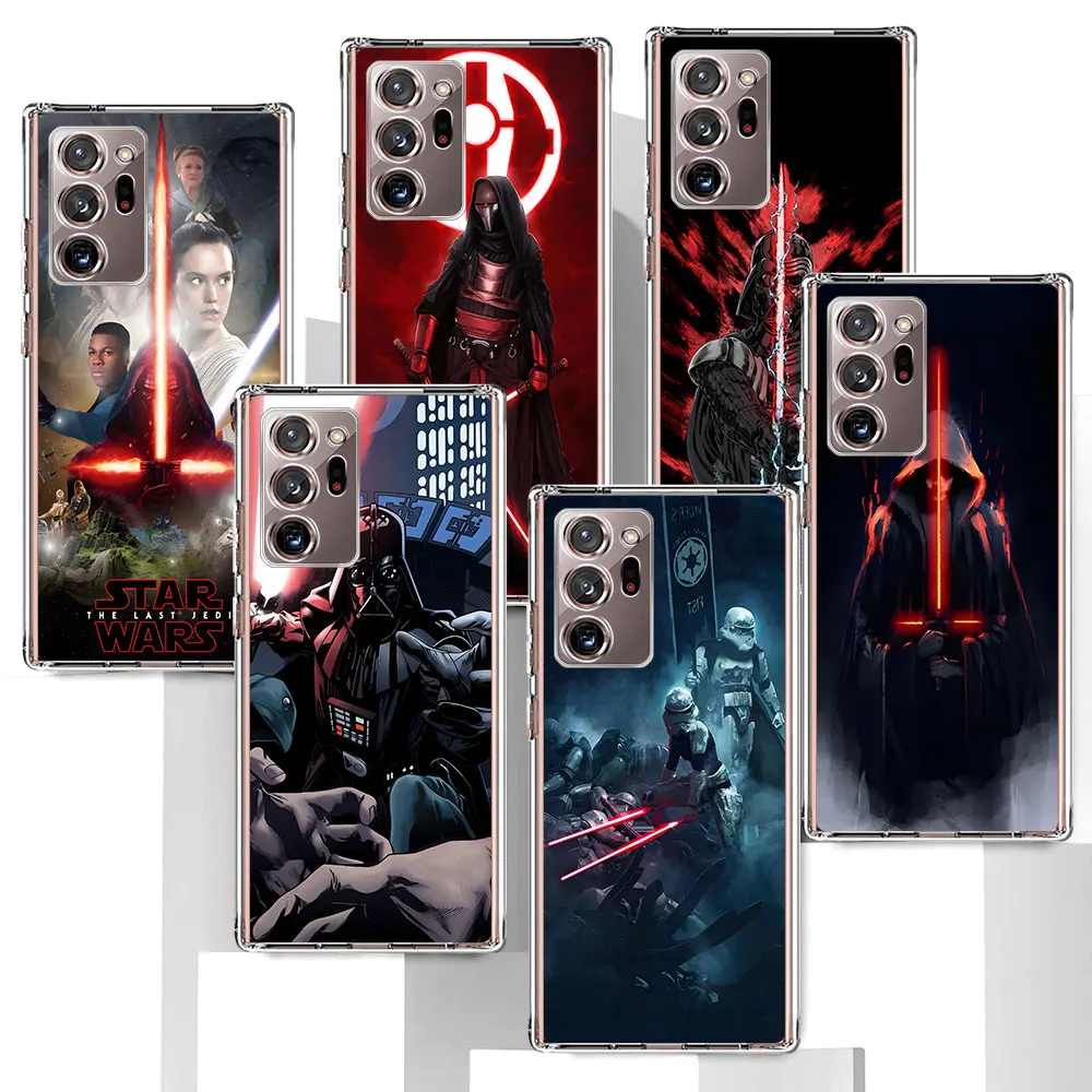 Darth Vader Star Wars Case for Samsung Galaxy Note 20 Ultra 5G 10 Plus 9 8 10 Lite TPU Transparent Phone Cover J4 J6 M21 M52 M11