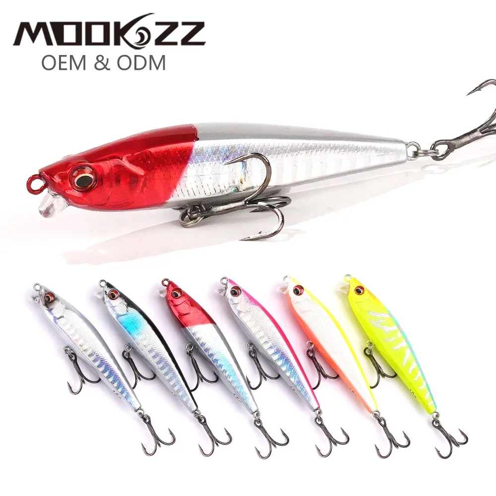 MOOKZZ 67MM 8.5G Top Hard Fishing Lures Minnow High Quality Baits Wobblers Good Action Professional Fishing Tackles Artificial