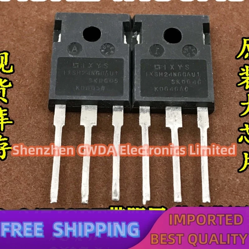 10PCS-20PCS    IXSH24N60AU1  48A/600V/150W  TO-247 Best Quality 
