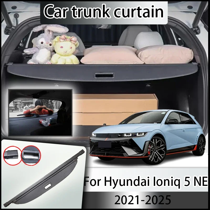 

Car Trunk Blind For Hyundai Ioniq 5 Accessories 2023 N Line NE 2021-2025 Rear Boot Trunk Roll Cover Partition Security Shield