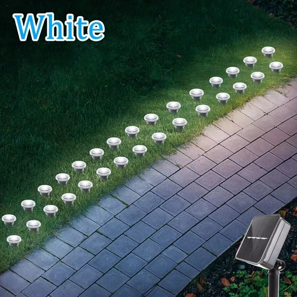 

Solar LED Garden Pathway Light 15/30LEDS 8 Modes Lawn Lamp Outdoor Waterproof Holiday Lighting for Camping Weddings Christmas