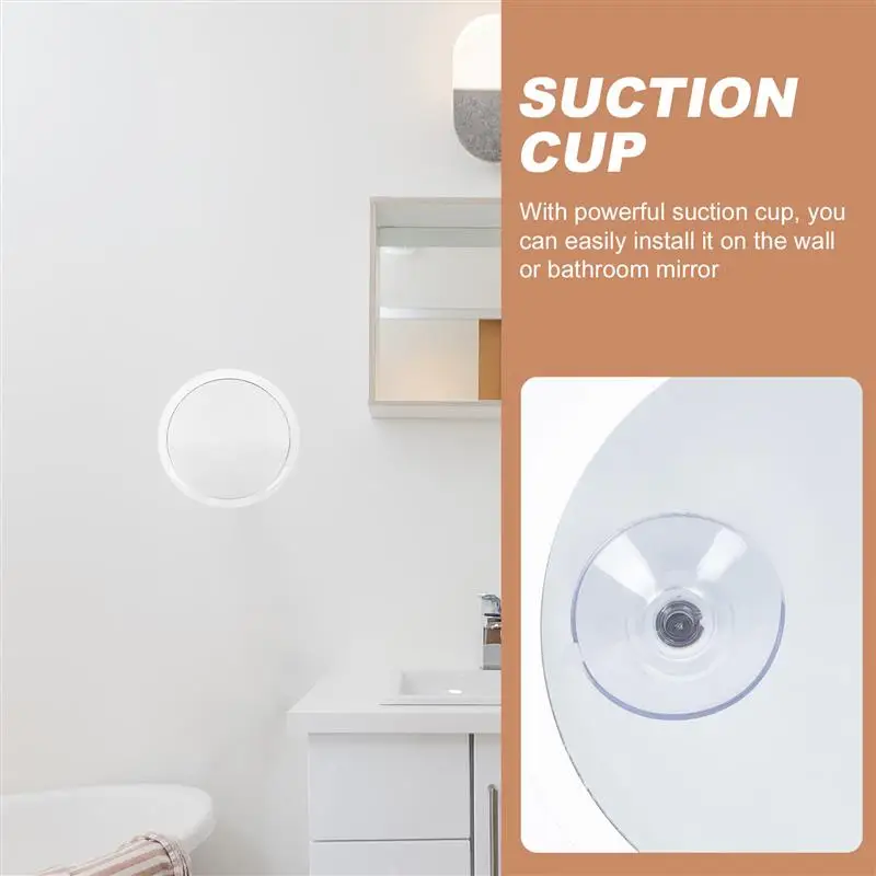 Cup Vanity Mirror Magnifying Bathroom Shaving Wall Decor Non- Makeup Waterproof Acrylic Chic