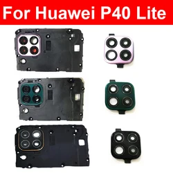 Rear Back Camera Lens Glass Cover For Huawei P40 Lite 4G Glass Lens Mainboard Cover Bezel For Huawei P40lite 4G Repair Parts