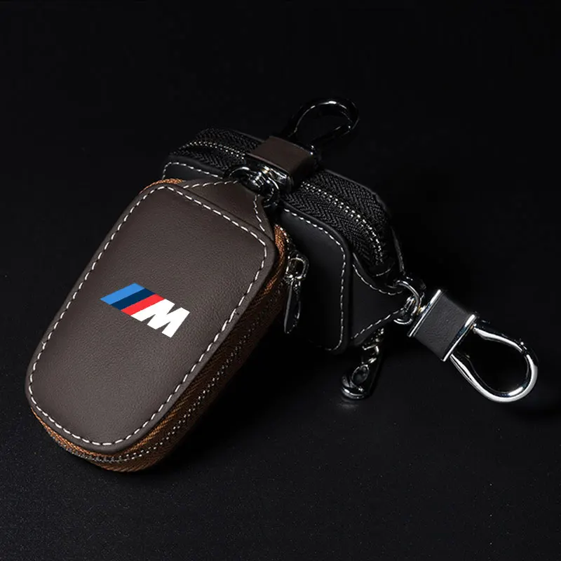 

Car Keychain Key Protector Bag Key Holder Case Keyring Wallet For BMW x5 e70 e91 f11 f30 f31 f10 x3 f25 e83 M Power Accessories