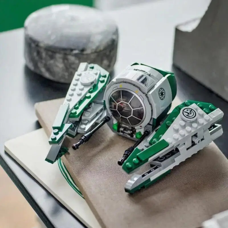 299 قطعة MOC Jedi Starsfighter مجموعة مكعبات البناء متوافقة 75360 لتقوم بها بنفسك نموذج لغز لعبة عيد الميلاد هدية عيد ميلاد للأصدقاء